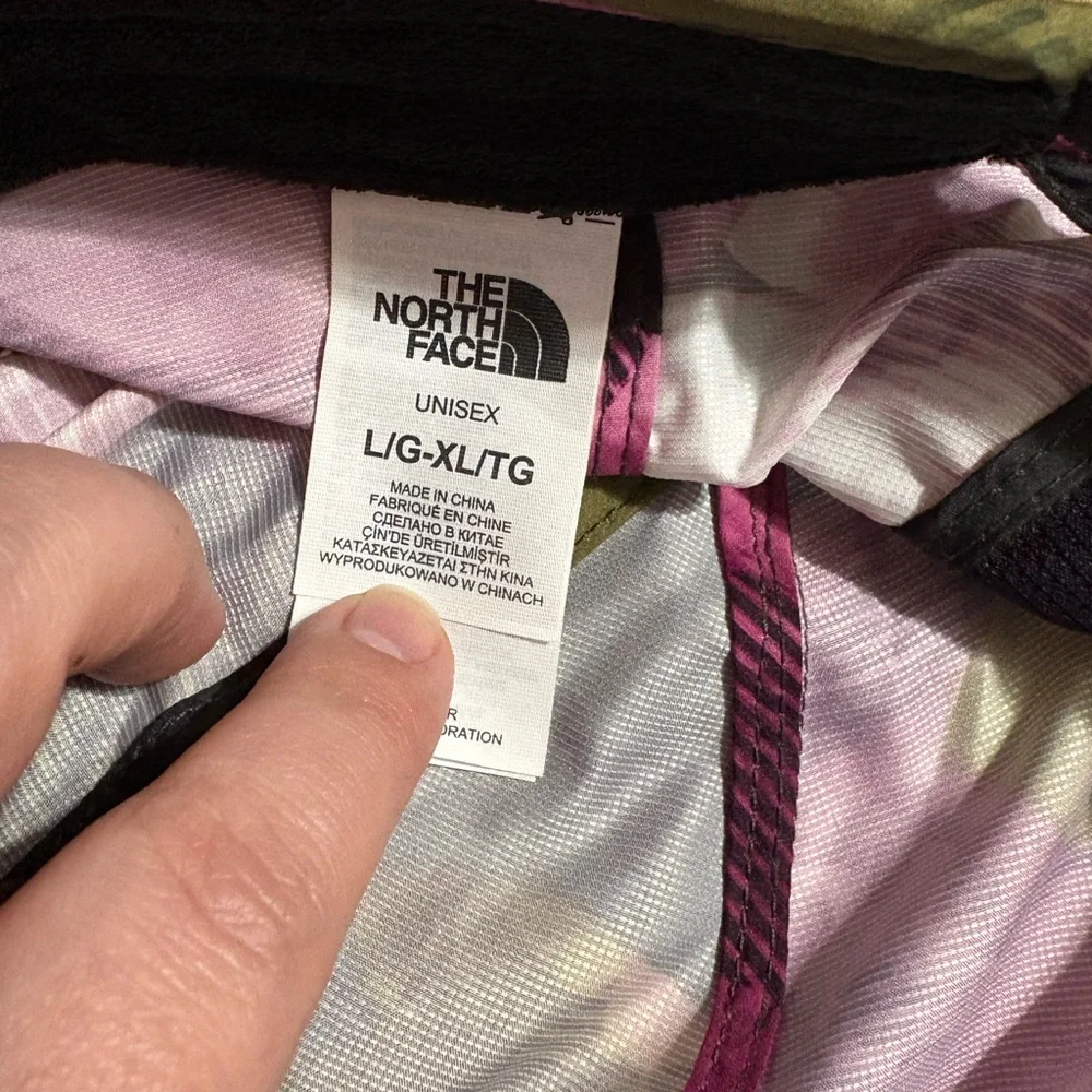 The North Face Pink Camo Baseball Cap with Olive Accents - Picture 5 of 7